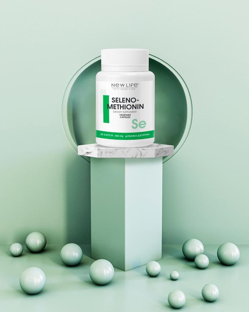 Selenomethionine Se New Life Health Source Selenium 60 Vegetable Capsules