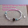 VENTFILLE 925 Sterling Silver Bead Turquoise Agate Bracelet For Women Girl RetroVersatile Originality Jewelry Gift Dropshipping
