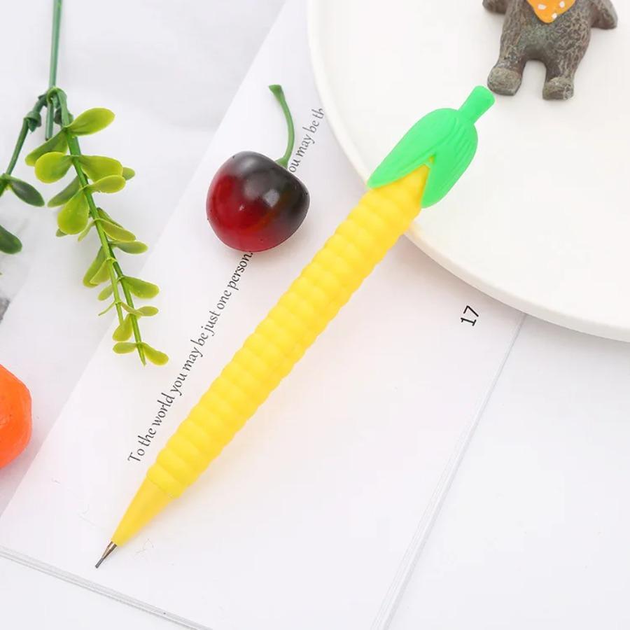 10Pcs Creative Automatic Pencil, Cartoon Fruit Writing Constant Pencil,  Calligraphy Brush Plastic Activity Pencil