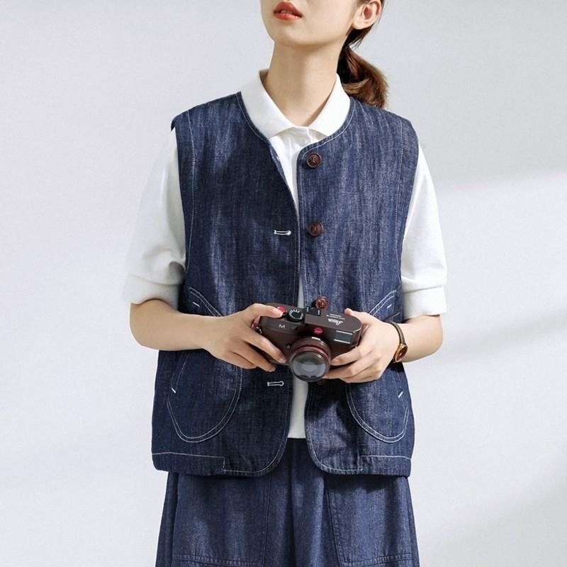 Vest Denim Women Summer Casual Sleeveless Shawl Casual Sleeveless Coat Camisole Vest Tops