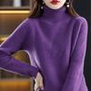 Dámský kašmírový svetr Qinghe kašmír 30% kašmír 70% vlna podzimní a zimní kašmírový hustý svetr měkký a teplý