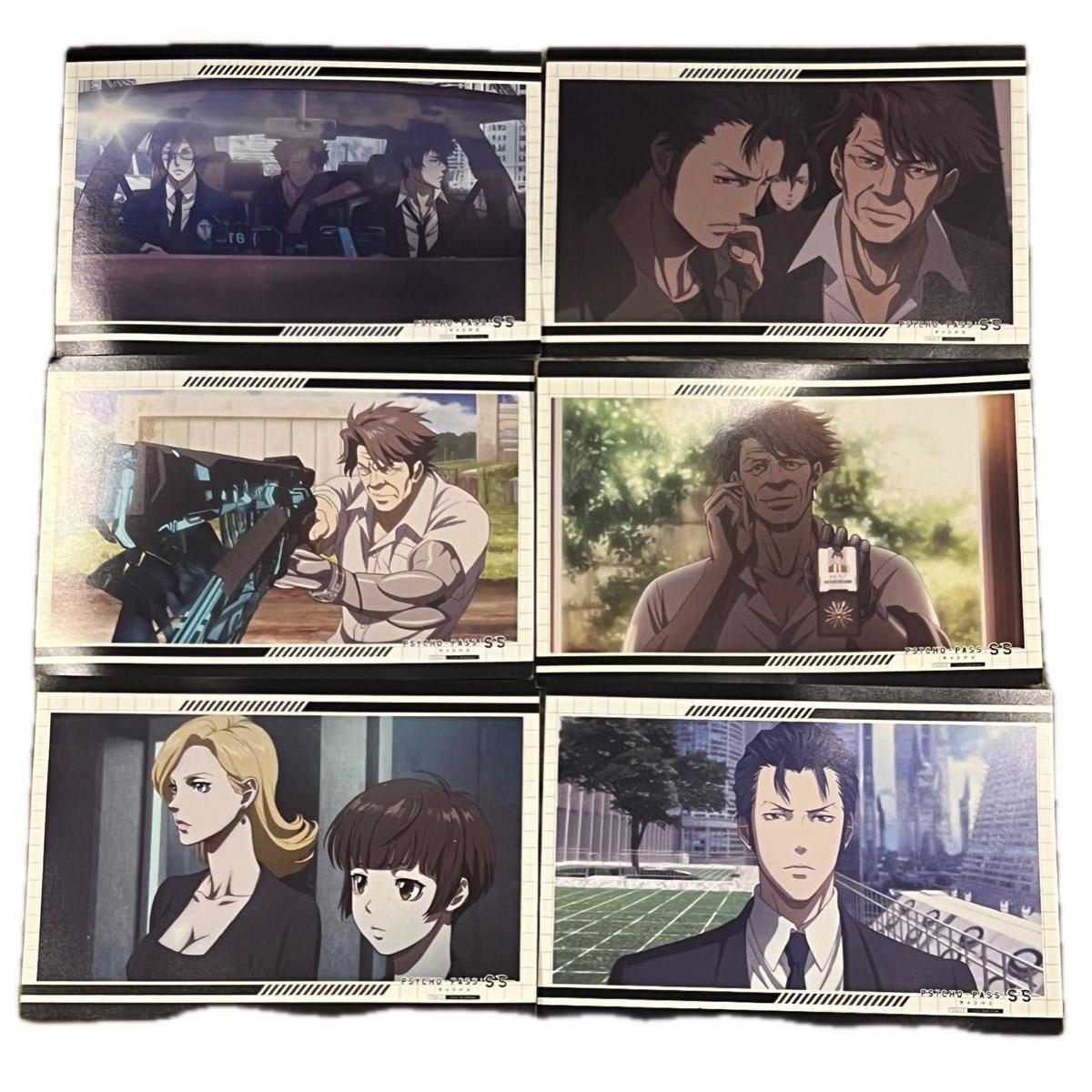 Использованная фотооткрытка со сценой из PSYCHO-PASS Sinners of the System SS, 6 штук
