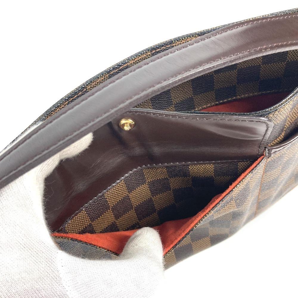 Louis Vuitton N51129 Damier Aubagne Shoulder Bag Damier Canvas Ebene Brown