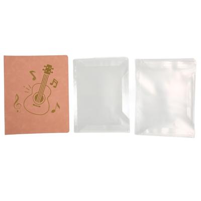 Music Folder A4 Size 20 Sleeves 40 Pockets Capacity PU Leather Cover Music Sheet Holder for Piano