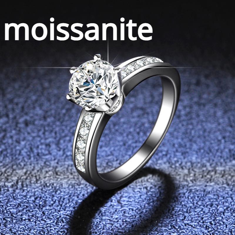 

Кольцо из стерлингового серебра 925 пробы с муассанитом, женское кольцо с шестью когтями, модное классическое ювелирное изделие, обручальное кольцо, предложение, кольцо с бриллиантом, подарок для подруги 16