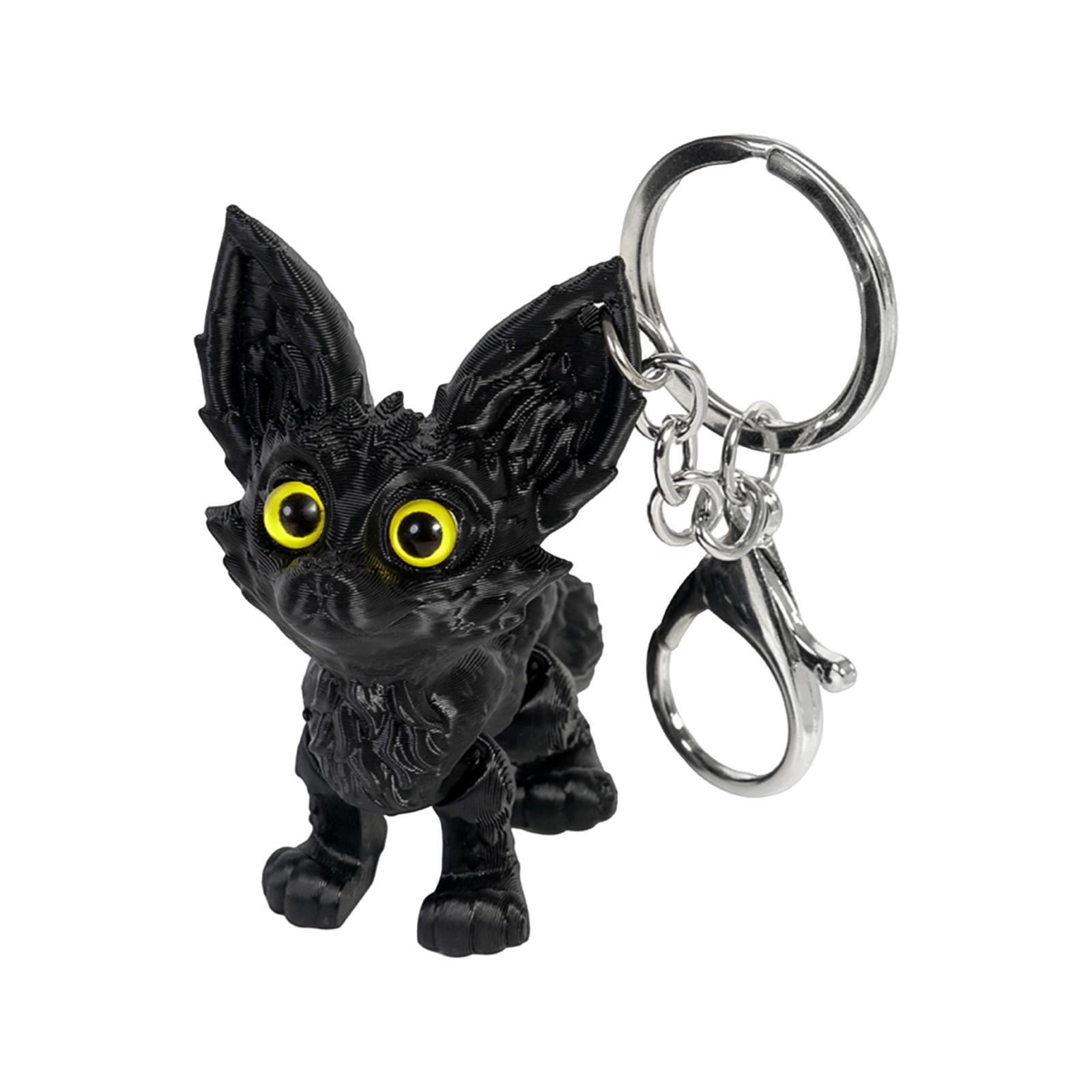 

3D Printed Cute Three-dimensional Keychain Schoolbag Small Pendant Gift Small Ornament