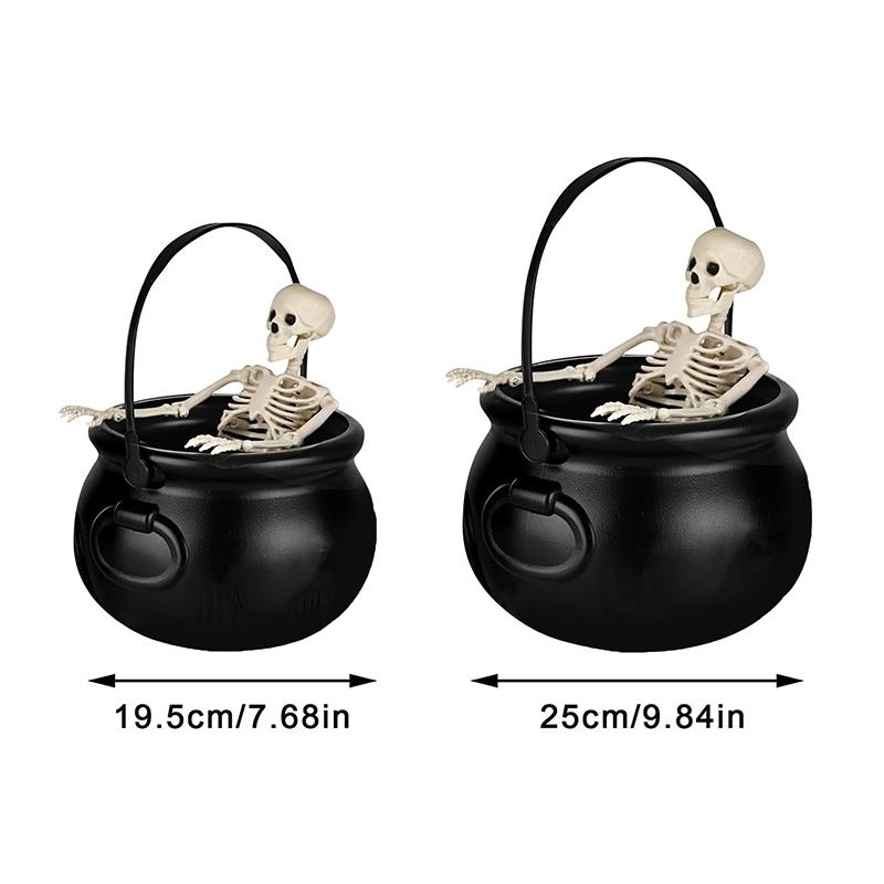 Halloween Decorations Indoor - Cauldron Halloween Decor With Magic Floating Potion Bottles And Diffuser - Party Decoration
