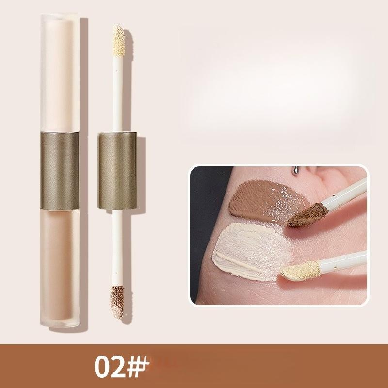 Double Head Liquid High-gloss Grooming Stick Nose Shadow Profile Face Brightening Aegyo Sal Grooming Liquid