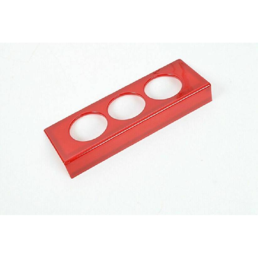 Rote Innenraum-Klimaanlagen-Schalterknopf-Abdeckung Zierrahmen für Jeep Wrangler JK 07+