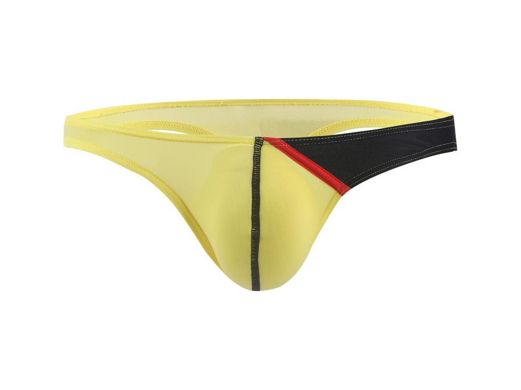 Tanga de Hombre de Seda de Hielo Elástica de Cintura Baja E042