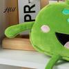 Plush Frog Pencil Case Stuffed Pen Case, Funny Bag, Fluffy Storage Pouch, Squeeze Stress Relief Toy Large Capacity Zipper Bag for Boys Girls,