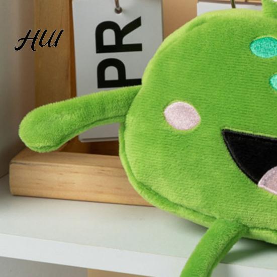 Plush Frog Pencil Case Stuffed Pen Case, Funny Bag, Fluffy Storage Pouch, Squeeze Stress Relief Toy Large Capacity Zipper Bag for Boys Girls,