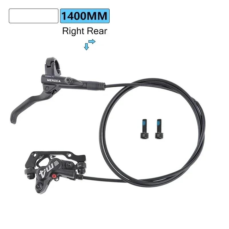 Freni Meroca 4 Pistoni Freni Idraulici Freni per Bicicletta Mtb Pinza Rotor 160mm Set Bicicletta da Montagna 800/1400mm per E4 ZEE M420