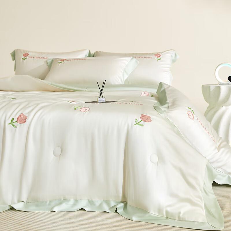 HLA Flower Pattern Ice-Cool Summer Quilt