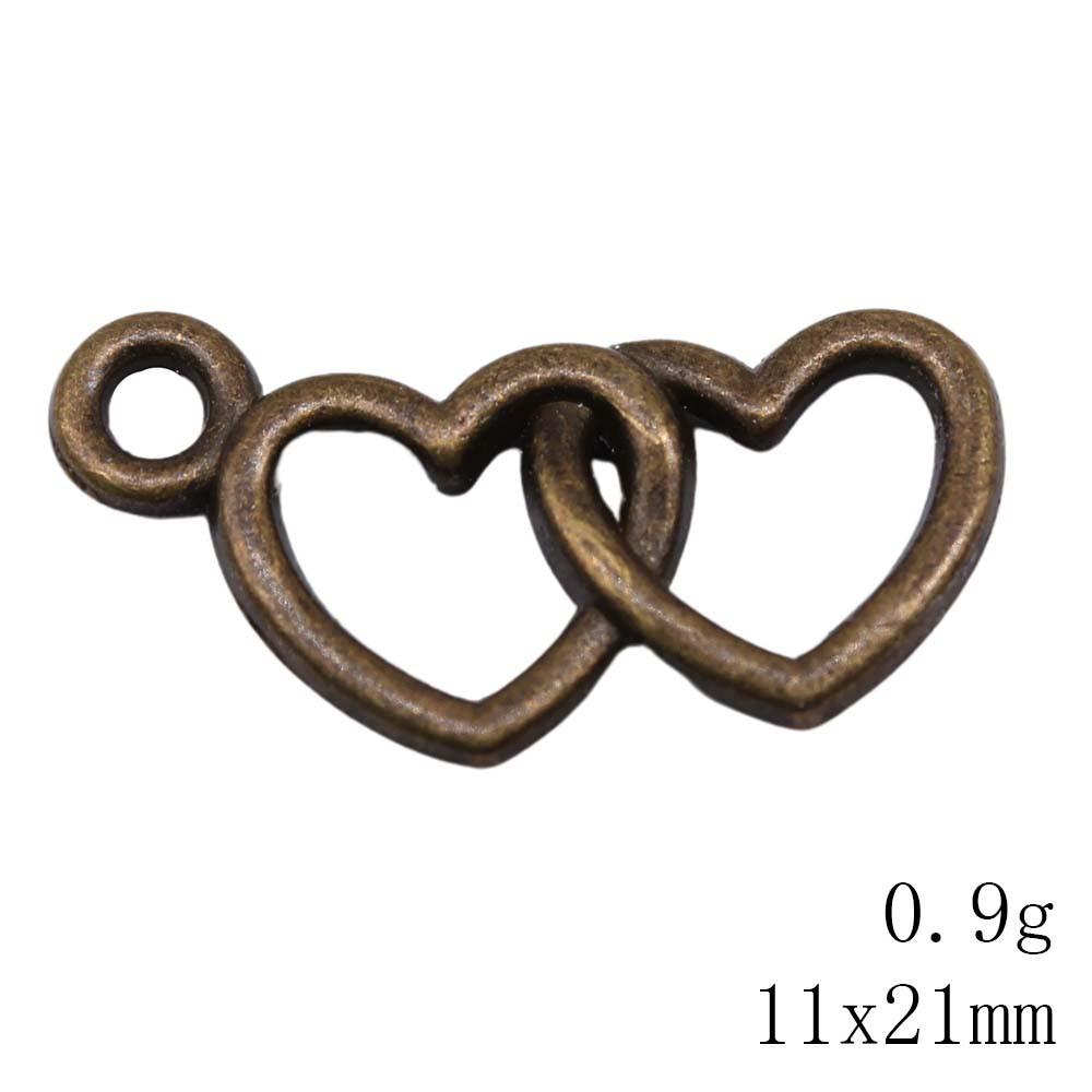 Back To School Charm Bracelet Hollow Peach Heart Charms Pendant Ornaments For Home Male Pendant