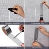 Black Window Screen Repair Tape 5cm x 2M Fiber Mesh Patch for Door Curtain Mosquito Net