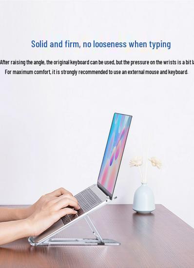Aluminum Alloy Foldable Laptop Stand Holder for Office/Desktop