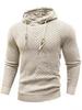 Men's European Size Jacquard Pullover Hoodie