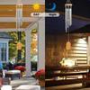 6 Metal Tubes Silver Wind Chimes for Outdoor Garden Yard Patio Home Decoration and Gift