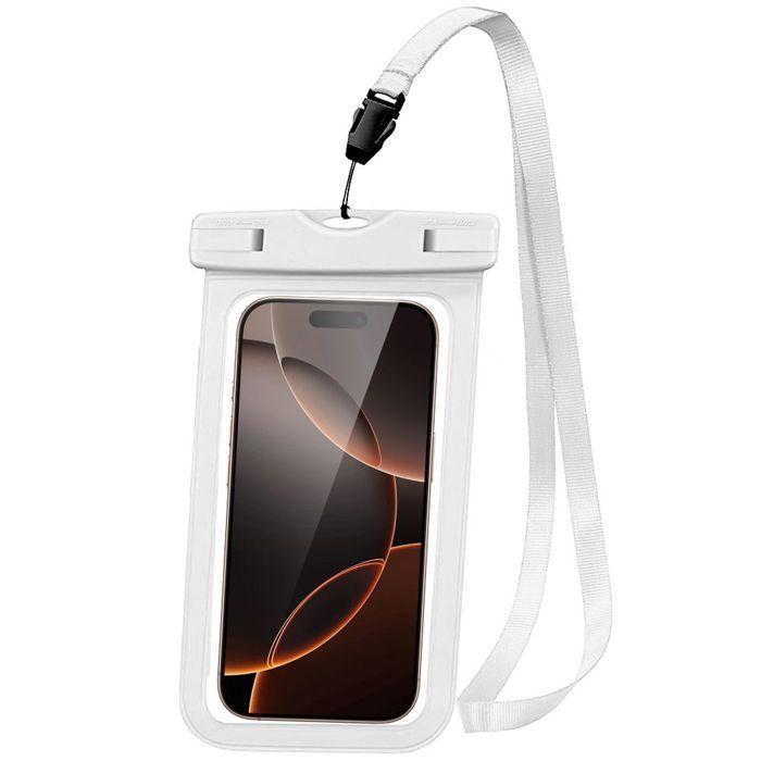 Housse Étanche - Samsung - Galaxy S25/S25+/S25 Edge - IPX8 - Bordure Blanche - Compatible Face ID