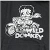 Wild Donkey Unisex Hoodie Dyed Old Black Fc Betty
