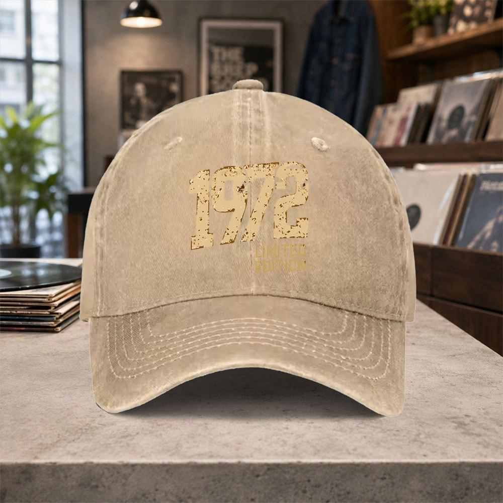 Limited Edition Washed Baseball Cap Unisex Adjustable Vintage Hat for Unisex Women Outdoor Daily Casual Wear