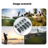 500pcs Barbed Fishing Hook Replacement Circles Hook Carbon Steel Eyed Fish Hook Rustproof Fishing Jig Hook Easy To Use
