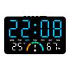 GH9007 Multifunctional LED Clock: Wall & Table-Top, Large Screen, Shows Time, Temperature & Humidity, Alarm Feature