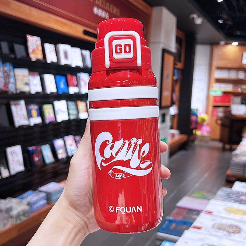 

Large-Capacity Thermos Cup, Good-Looking Water Cup for Girls, Student Stainless Steel 316 Portable Cup, Simple Water Cup for Boys Red-570Ml 570Ml-670Ml
