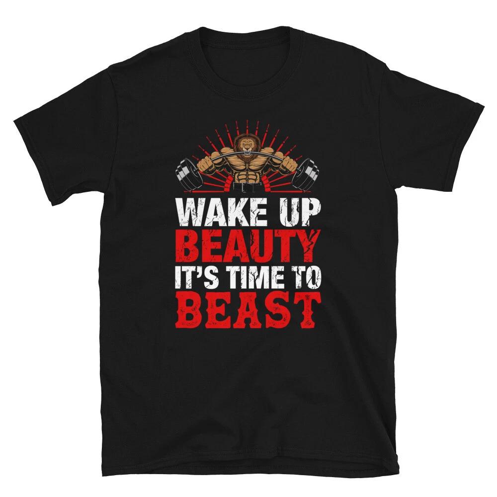 It s Time To Beast Bodybuilding Gym Fitness Muscle T-Shirt M