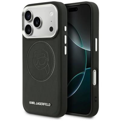Karl Lagerfeld K Head Point Logo MagSafe Case for iPhone 17 Pro Black