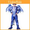 Ice Frost Dragon Cosplay Outfit For Children Made Of Polyester With Long Sleeves For Party Fun