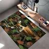 Majestic Deer In Forest Scene Rug Non-slip Rug Suitable for Living Room and Bedroom Sofas.