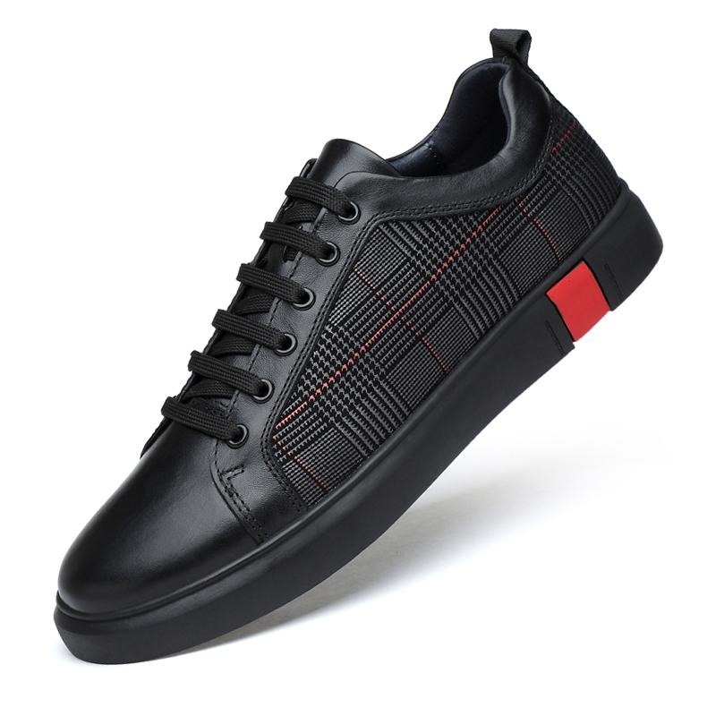 Fashion Trendy Skateboarding Shoes Men Leather Sneakers Casual Shoes Luxury Brand Designers