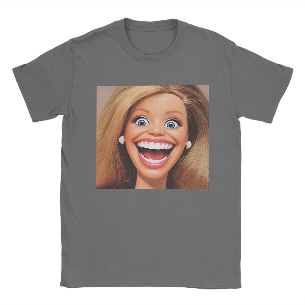 Oversized T Shirt Summer Funny Doll Print Novelty TShirts  Cotton Tshirt for Unisex Y2K Retro Printed Short Sleeve Clothes