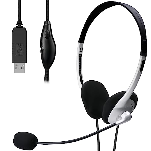 

Elecom HS-FBE01USV Headset, USB, Wired Headphone, Lightweight, Long Time, Web Conferencing, Telework, Compatible with LINE Skype Windows, Online Games
