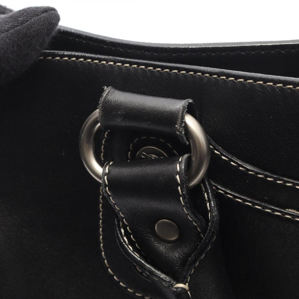 Used CELINE Boogie Bag Handbag Leather Black Used Women