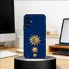 Sun Moon Phone Case For Samsung S25,S24,S21,S22,S23,S30,Ultra,S20,Plus,Fe,Soft Silicone Black Cover