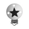 3Pcs Baby Pacifier Clip Soother Teether Round Shape Silicone Holder Nipple Clip DIY Baby Teething Chain Accessories BPA Free