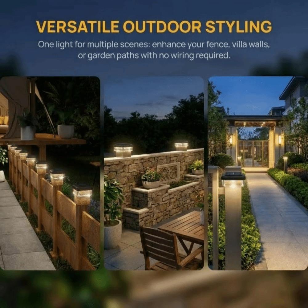 IP65 Waterproof Solar LED Post Cap Light LED Light Garden Lighting New Pathway Lighting