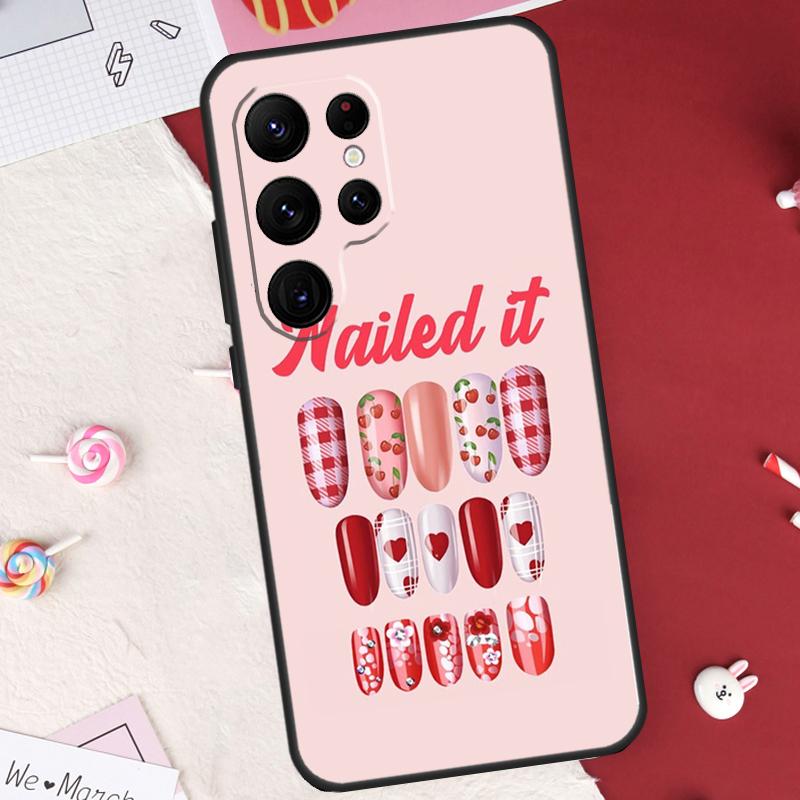Nail Polish Bottles Collection Case For Samsung Galaxy S26 Ultra S20 S21 S22 S23 S24 S25 Ultra S10 Plus S25 FE Cover Shell