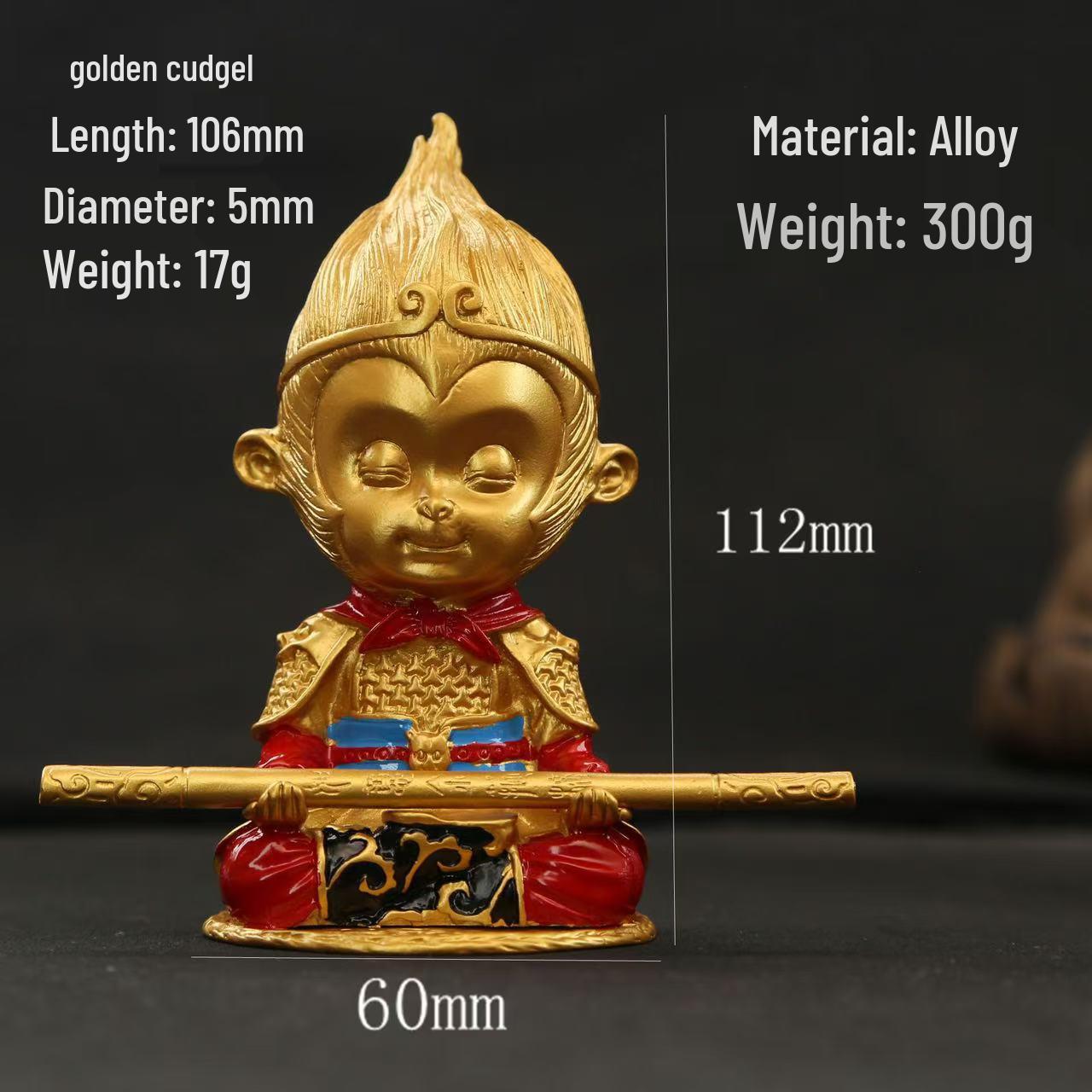 

Черный Гоку Великий Мудрец Автомобильное Украшение - Креативное Расписное Металлическое Изделие для Декора Стола или Входа.