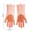 Black Silicone Dishwashing & Cleaning Gloves - Anti-Freeze, Heat-Resistant for Kitchen & Laundry Use