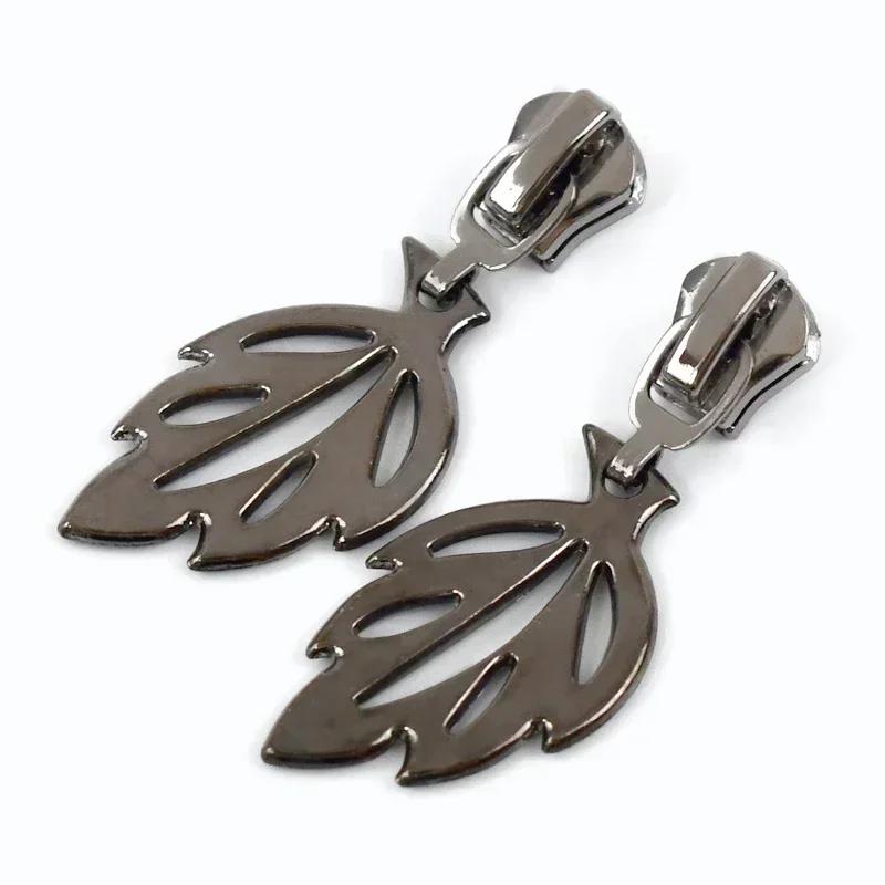 5/10Pcs Meetee 5# Zipper Sliders for Metal Nylon Resin Zips Clothes Bag Zippers Pull Head Repair Kit Garment Sewing Accessories