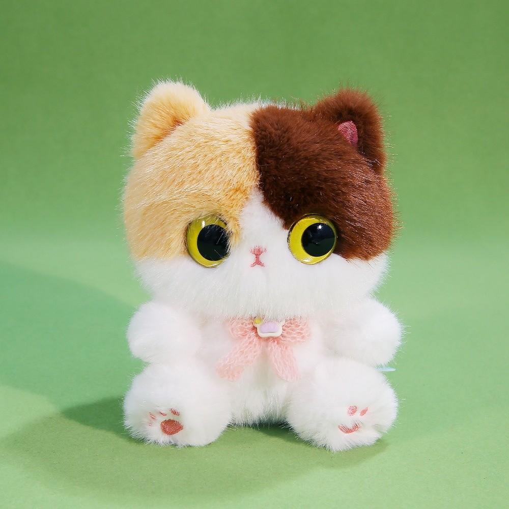 Stuffed Animals Black Cat Plush Toy Furry Cat Table Doll Siamese Cat Doll  Birthday Gifts