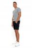 T-Shirt Men's Cotton Short Sleeve 6XL Light Grey Melange