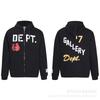 Oversized Hooded Sweatshirt With Graffiti Letter Print Loose Fit Cotton Pullover Men Casual Streetwear
