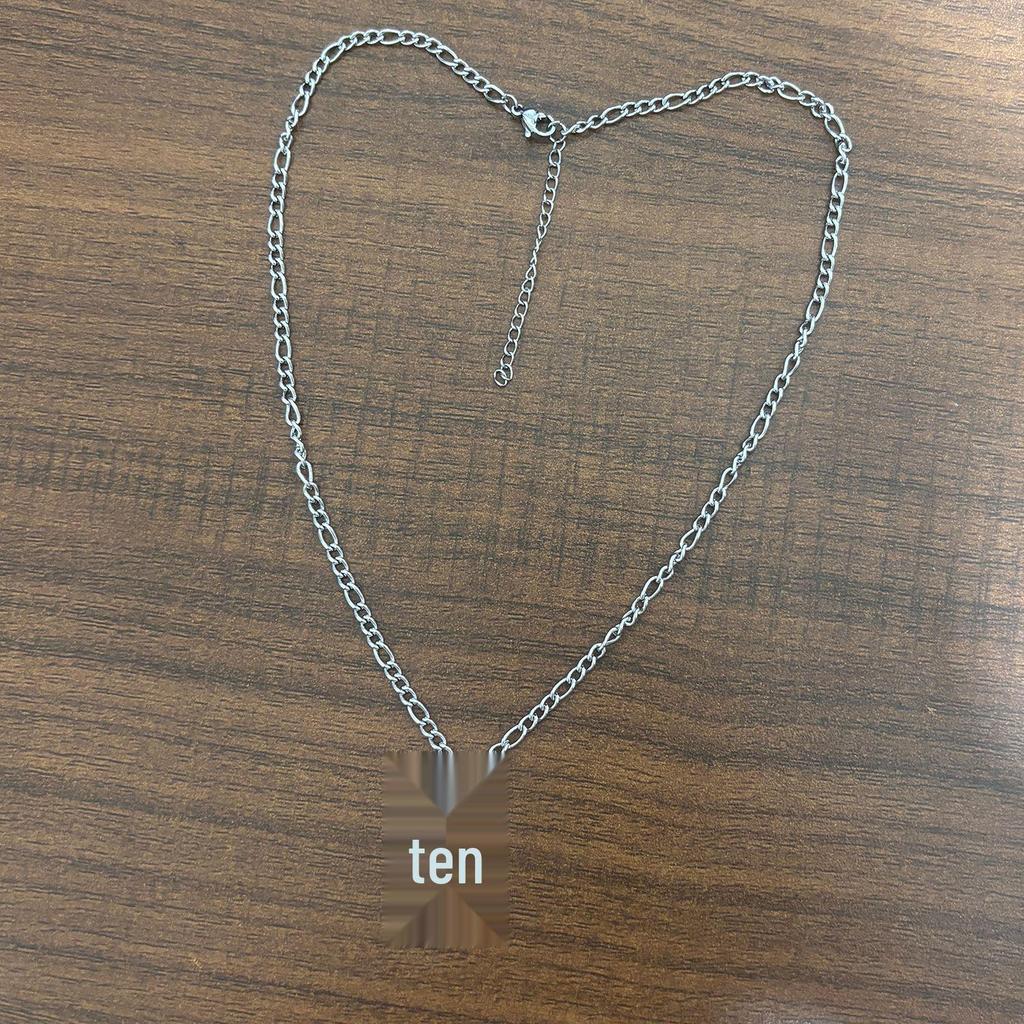 18K Gold Figaro Necklace with Zircon Cross - Non-Fading Stainless Steel Chain for Women