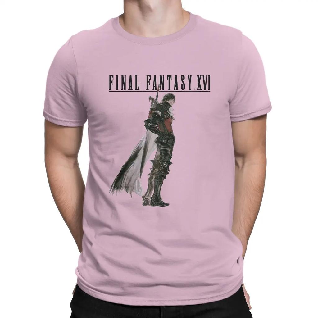 Cool T-Shirt for Men F-Final Fantasy Casual Pure Cotton Tees O Neck Short Sleeve T Shirt Birthday Present Tops