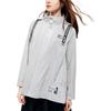 Fila Logo Letter Print Hidden Zipper Hooded Jacket Women Jackets Gray F11W233704F-GY